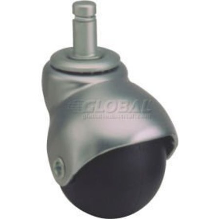 GLOBAL EQUIPMENT Global Industrial„¢ Ball Series Chair Caster with Plastic Wheel - Stem Type C 2-HJ3CH